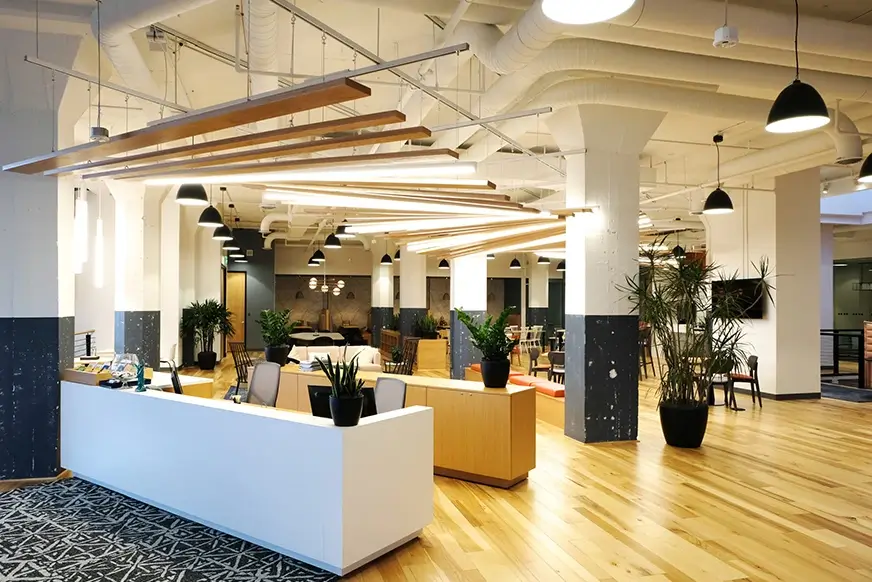 modern flex workspace interior
